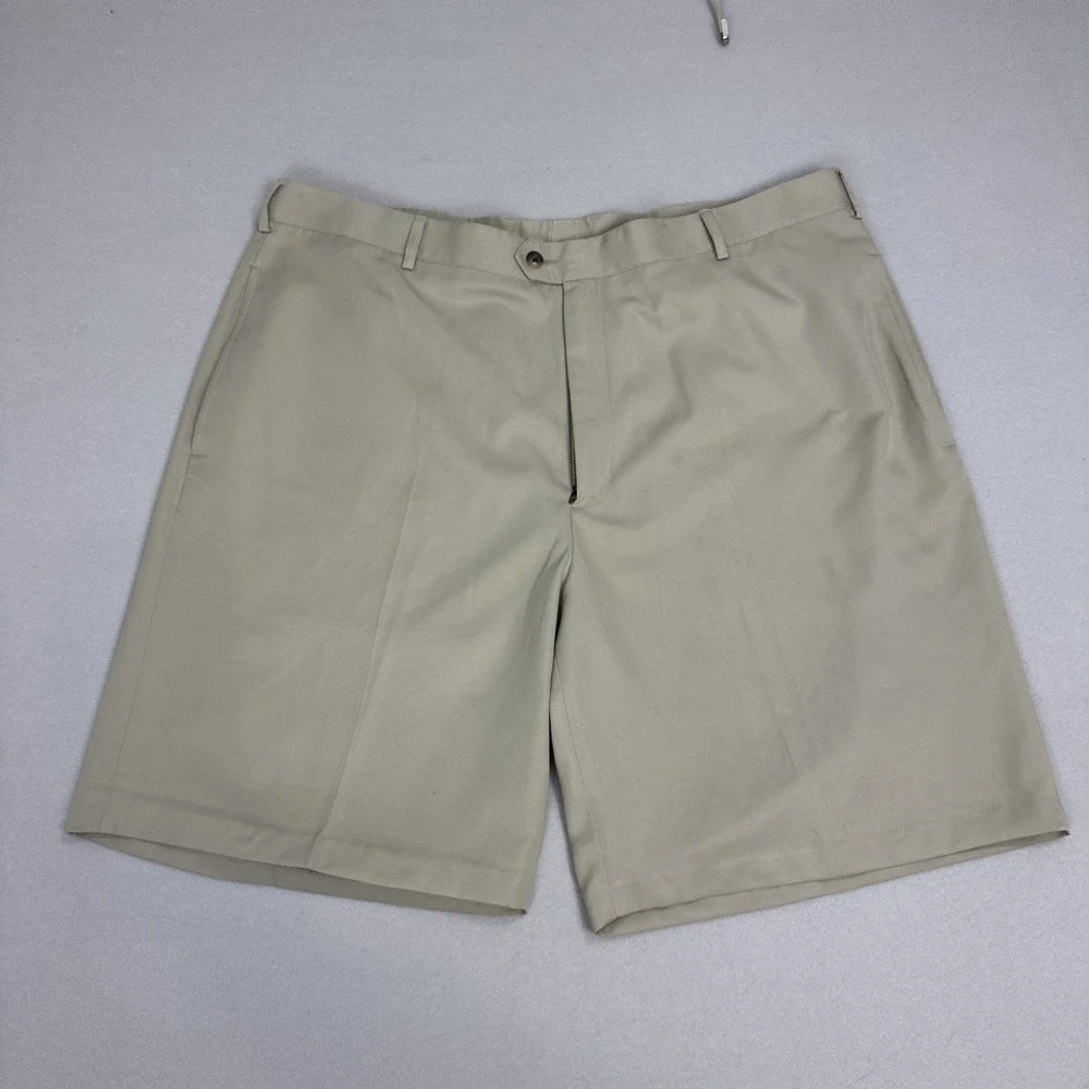 Metedeconk National Golf Club Ronald Ross Men Golf Shorts Beige Sz 40